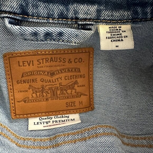 Levi’s Premium Quality Denim Trucker jacket M - Picture 3 of 6